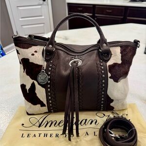American West Cowtown Cowhide Bag